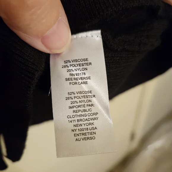 Tahari Black and White Button-Down Cardigan - Picture 3 of 4